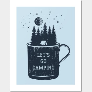 Let's Go Camping Posters and Art